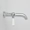 Grifo Mezclador de Pared de 3 Agujeros Tradicional para Lavabo con Manijas a Palanca Disponible en Distintos Acabados - Elizabeth