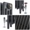 Radiador de 4 Columnas en Hierro Fundido  - Alt. de 760mm - Negro Efecto Pizarra  - Disponible en Distintas Medidas - Mercury