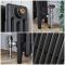 Radiador de 4 Columnas en Hierro Fundido  - Alt. de 760mm - Negro Efecto Pizarra  - Disponible en Distintas Medidas - Mercury