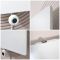 Radiador Eléctrico Vertical de Diseño con Panel Plano - Blanco - 1800mm - Disponible en Distintas Medidas - Opción con Enchufe o de Conexión a la Red Eléctrica - Ria - Fabricado por ECOSO de Hudson Reed