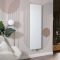 Radiador Eléctrico Vertical de Diseño con Panel Plano - Blanco - 1800mm - Disponible en Distintas Medidas - Opción con Enchufe o de Conexión a la Red Eléctrica - Ria - Fabricado por ECOSO de Hudson Reed