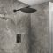 Conjunto de Ducha Termostático Moderno con Alcachofa de Ducha Mural - Disponible en Distintos Acabados (1 Salida) - Otto