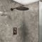 Conjunto de Ducha Termostático Moderno con Alcachofa de Ducha Mural - Disponible en Distintos Acabados (1 Salida) - Otto