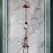 Hudson Reed Elizabeth - Columna de Ducha Tradicional con Barra Deslizante, Mezclador de Ducha Termostático Expuesto de 2 Salidas - Cobre Satinado
