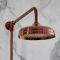 Hudson Reed Elizabeth - Columna de Ducha Tradicional con Barra Deslizante, Mezclador de Ducha Termostático Expuesto de 2 Salidas - Cobre Satinado