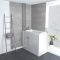 Bañera de Inmersión para un Fácil Acceso de 1210mm x 650mm - Disponible con Mampara de Bañera y Versión Izquierda / Derecha - Merso