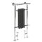 Radiador Toallero Mixto Tradicional Antracita - 930mm x 450mm (Barra Superior Angular) - Elizabeth - Elección de Termostato Wi-FI