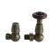 Par de Llaves Tradicionales Termostáticas de Esquina para Radiador y Radiador Toallero Para Tubos de Cobre de 15mm - Disponibles en Distintas Medidas - Regent