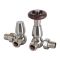 Par de Llaves Tradicionales Termostáticas de Esquina para Radiador y Radiador Toallero Para Tubos de Cobre de 15mm - Disponibles en Distintas Medidas - Regent