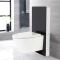 Kit para Inodoro Negro de 500mm Completo con Inodoro WC Japonés Inodoro-Bidé Inteligente - Saru