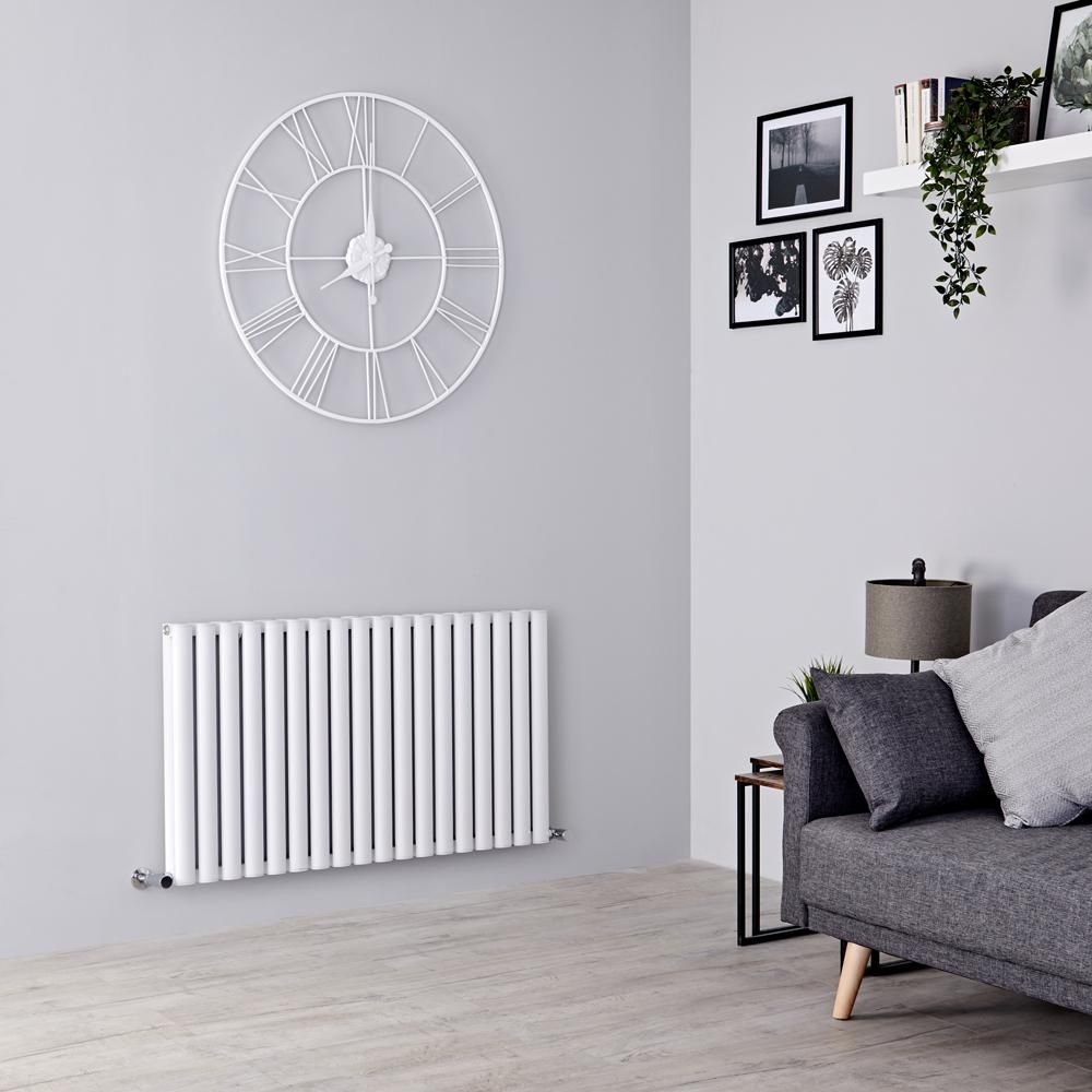 Radiador de Diseño Horizontal (Panel Doble) - 600mm x 1070 mm - Blanco - Revive Air