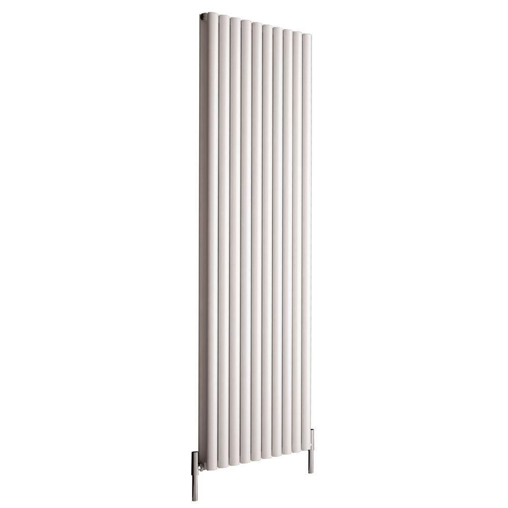 Hudson Reed Revive - Radiador de Diseño en Aluminio Vertical (Panel Doble) - Disponible en Distintas Anchuras - Blanco