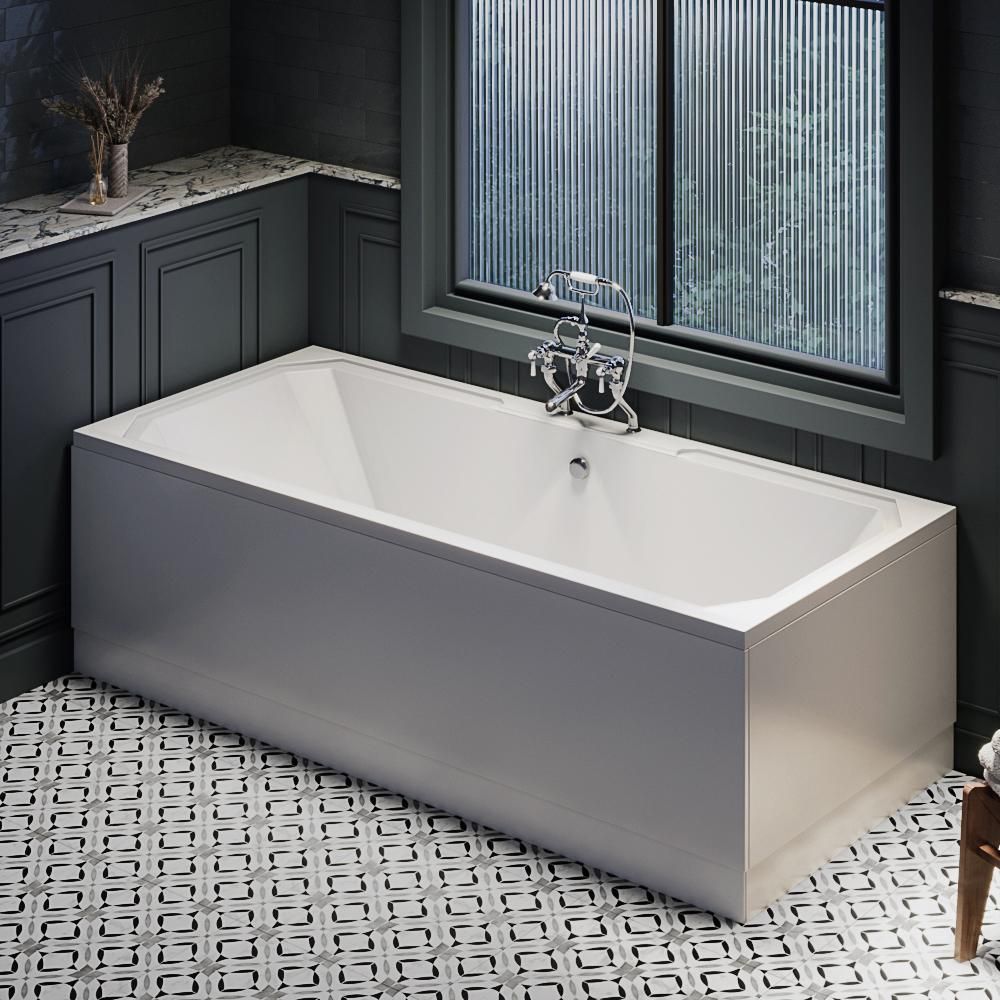 Bañera Tradicional Estándar con Un Respaldo Lateral - 1800mm x 800mm- Selección de Faldones  - Richmond