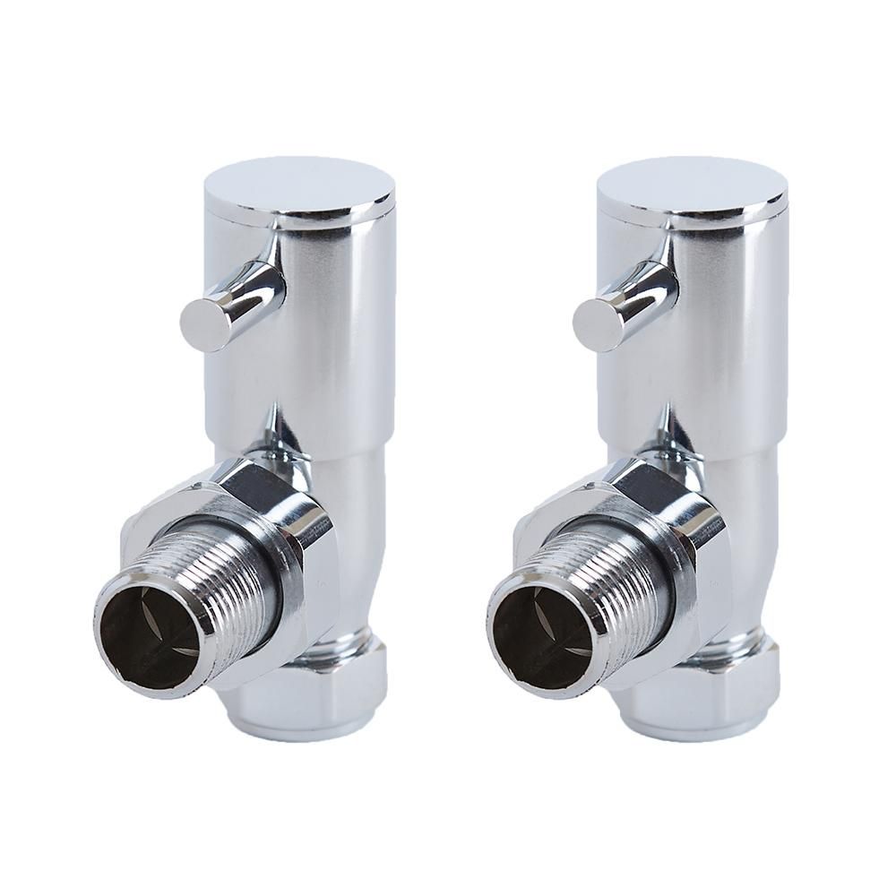 Llaves para Radiador - Cromadas -  Minimalistas Angulares (Par) - Select