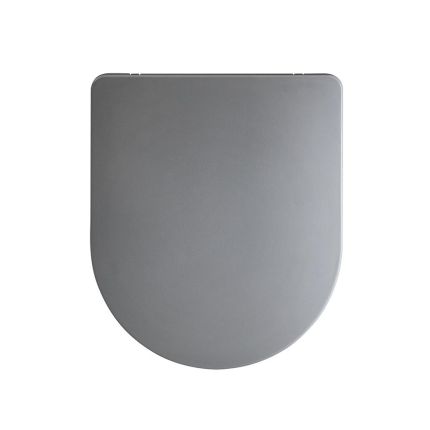 Tapa para WC Blanca Color Gris (Pebble) Cierre Amortiguado de Montaje y Desenganche Rápido - Elements