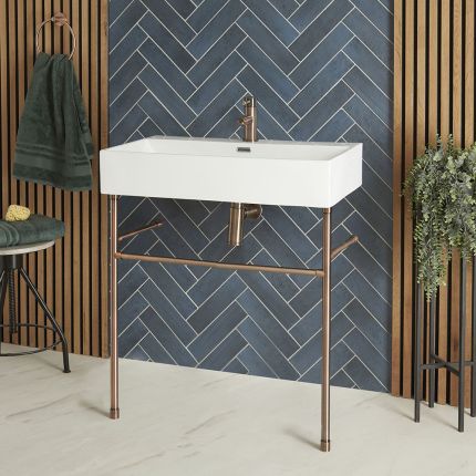 Lavabo Consola - Disponible en Distintos Tamaños y Acabados - Sandford