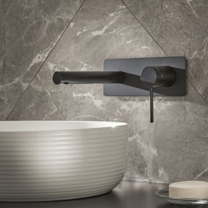 Mezclador Mural Moderno para Lavabo -  Disponible en Distintos Acabados - Otto