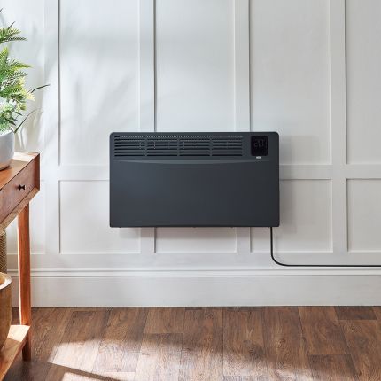 Panel Convector Eléctrico Inteligente - con Opción de Enchufe/de Conexión a la Red Eléctrica y con Distintos Acabados y Potencias Caloríficas - Elio