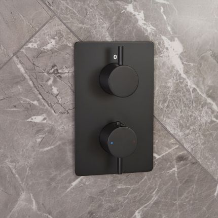 Mezclador de Ducha Termostático Moderno de 1 Salida - Disponible en Distintos Acabados - Otto