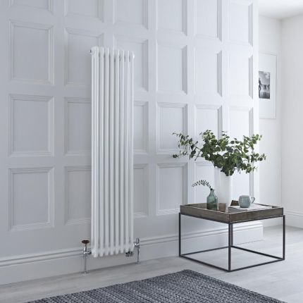 Radiador Tradicional Vertical Doble Mixto - Blanco - 1500mm x 380mm - Disponible con Opción WiFi - Regent