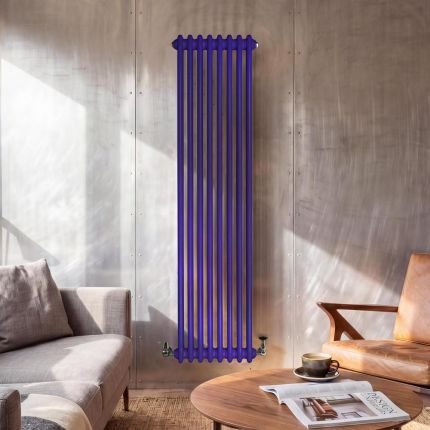 Vertical Traditional Column Radiator - Double Column - Choice of Bright Colours and Sizes