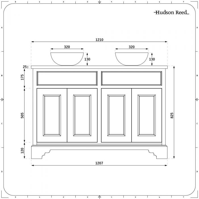 Conjunto de Baño Tradicional Completo con Mueble de Lavabo de 1200mm