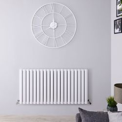Radiador de Diseño Horizontal (Panel Doble) - 600mm x 1190 mm - Blanco - Revive Air