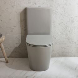 Inodoro Monobloque Redondo con Tapa de Cierre Amortiguado - Elements - Disponible en Distintos Acabados