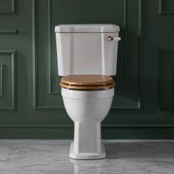 Inodoro Monobloque Tradicional con Taza Elevada Completo con Cisterna y Tapa para WC - Disponible en Distintos Acabos y con Selección de Tapas para WC - Richmond