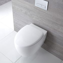 Tapa y Asiento con Cierre Amortiguado para Inodoro con Desenganche Rápido con Montaje Superior - Kenton