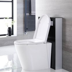 Kit para Inodoro Adosado Negro de 500mm Sin Inodoro - Saru
