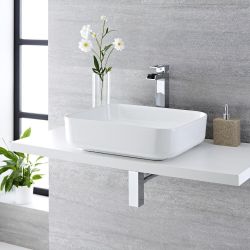 Lavabo Sobre Encimera Rectangular de Cerámica 500x400mm - Milton