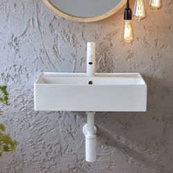 Lavabo Suspendido Rectangular - 500mm x 350mm (1 Agujero para la Grifería) - Disponible en Distintos Acabados - Elements