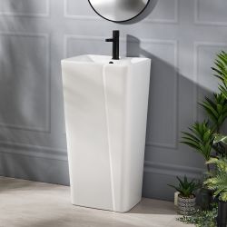 Lavabo Moderno Independiente - 445mm x 360mm (1 Agujero para la Grifería) - Halwell