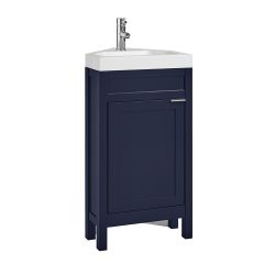 Mueble de Lavabo de Esquina de 450mm Completo con Lavabo - Disponible con Manijas en Distintos Estilos y Acabados  - Warwick