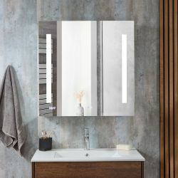 Armario de Baño con Espejo con Luz LED - 750mm x 750mm - Alba