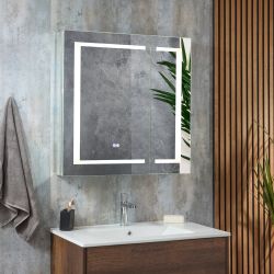 Armario de Baño con Espejo con Luz LED - 750mm x 750mm - Athos