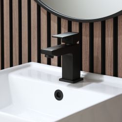 Grifo Mezclador Monoforo Moderno Cuadrado para Lavabo - Disponible en Distintos Acabados