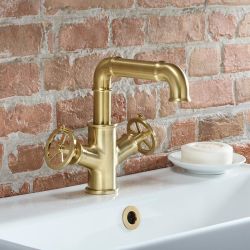 Grifo Mezclador Monoforo para Lavabo en Estilo Industrial - Disponible en Distintos Acabados  - Zandra