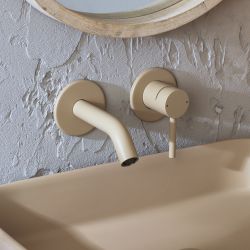 Grifo Mezclador Mural Moderno para Lavabo - Disponible en Distintos Acabados - Elements