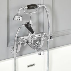 Hudson Reed Elizabeth - Mezclador de Bañera Mural Estilo Tradicional con Manijas en Cruceta - Disponible en Distintos Acabados 