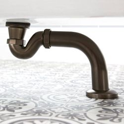 Sifón para Bañera Tradicional con Tubo de Salida - Disponible en Distintos Acabados - Elizabeth