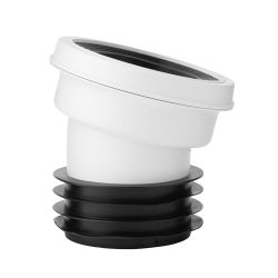 Manguito Conector Angular para WC de 14 Grados - Cranplas