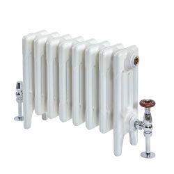 Radiador de 4 Columnas en Hierro Fundido  - Alt. de 560mm - Blanco Porcelana - Multiple Sizes Available

 - Mercury