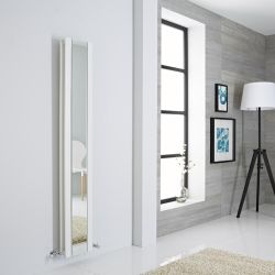 Radiador de Diseño Blanco Vertical con Espejo - Sloane - Disponible en Distintas Medidas