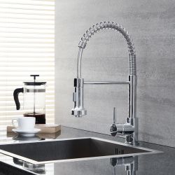Grifo Mezclador de Cocina Moderno con Ducha Extraíble - Cromado - Como