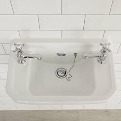 Lavabo Suspendido Tradicional en Cerámica 51x30cm - Richmond