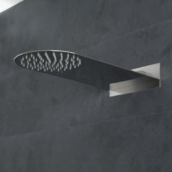 Alcachofa de Redonda Mural Plana Realizada en Acero Inoxidable de 200x500mm - Mirage