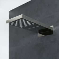 Alcachofa de Ducha Rectangular Función Doble Efecto Lluvia y Cascada de 500 x 200mm  - Kubix