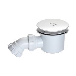 Válvula de Desagüe para Plato de Ducha con Acabado en Blanco de 90mm - Maxon